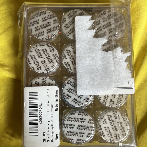 New 12 Holographic Glitter for nail art - Picture 4 of 6